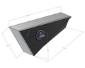Flat Aluminium Tapered Undertray Toolboxes - Pair - 850x210x400mm-Aussie 4x4 Pro