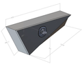 Flat Aluminium Tapered Undertray Toolboxes - Pair - 970x210x400mm-Aussie 4x4 Pro