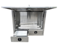 Flat Aluminium Toolbox with Shelf & Drawers - 1400x600x1150mm-Aussie 4x4 Pro