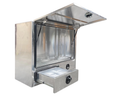 Flat Aluminium Toolbox with Shelf & Drawers - 1400x600x1150mm-Aussie 4x4 Pro