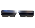 Flat Aluminium Undertray Toolboxes - Black - Pair - 900x230x400mm-Aussie 4x4 Pro