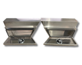 Flat Aluminium Undertray Toolboxes - Pair - 750x230x400mm-Aussie 4x4 Pro