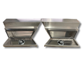 Flat Aluminium Undertray Toolboxes - Pair - 900x235x400mm-Aussie 4x4 Pro