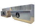 Flat Aluminium Undertray Toolboxes - Pair - 900x235x400mm-Aussie 4x4 Pro