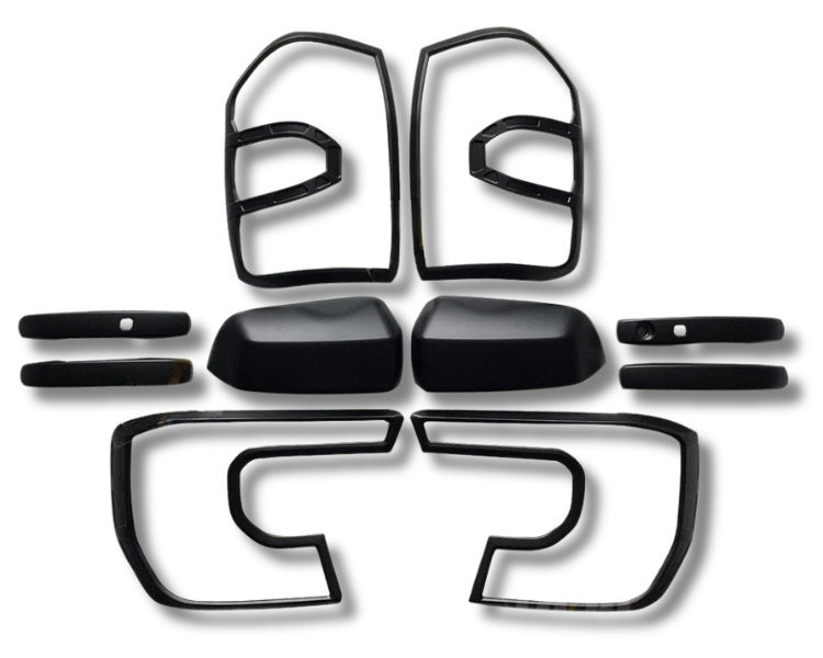 Head Light, Tail Light, Door Handle & Mirror Cover Set for PY Ford Ranger Next Gen - Matte Black (2022 Onwards)-Aussie 4x4 Pro