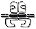 Head Light, Tail Light, Door Handle & Mirror Cover Set for PY Ford Ranger Next Gen - Matte Black (2022 Onwards)-Aussie 4x4 Pro