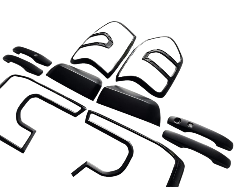Head Light, Tail Light, Door Handle & Mirror Cover Set for PY Ford Ranger Next Gen - Matte Black (2022 Onwards)-Aussie 4x4 Pro