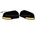 Mirror Covers with LED Light for Mazda BT-50 - Matte Black - Pair (2012 - 2019)-Aussie 4x4 Pro