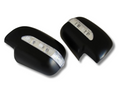 Mirror Covers with LED Light for Toyota Hilux SR5 / Fortuner - Matte Black - Pair (2005 - 2014)-Aussie 4x4 Pro