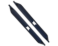 Side Steps for Kia Tasman - Steel Rock Slider Style - Matte Black (2025 Onwards)-Aussie 4x4 Pro