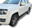 Steel Side Steps for Volkswagen Amarok Dual Cab - Matt Black (2010 - 2022)-Aussie 4x4 Pro