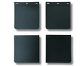 Universal Mud Flaps - Black - Set of 4 - 250x230mm-Aussie 4x4 Pro