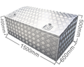 Aluminium Checker Plate Toolbox with Top Opening Lid - 1500x600x500mm-Aussie 4x4 Pro