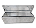 Aluminium Checker Plate Rectangular Toolbox with Top Opening Lid - 1700x500x500mm-Aussie 4x4 Pro