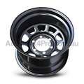 15x10 Steel D-Hole Wheel Rim for 40 / 45 Series Toyota Landcruiser (-44 Offset / 6/139.7 PCD) - Black-Aussie 4x4 Pro