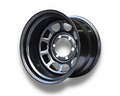 15x10 Steel D-Hole Wheel Rim for 40 / 45 Series Toyota Landcruiser (-44 Offset / 6/139.7 PCD) - Black-Aussie 4x4 Pro