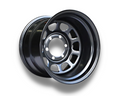 15x10 Steel D-Hole Wheel Rim for Toyota Hilux IFS Pre-2005 (-44 Offset / 6/139.7 PCD) - Black-Aussie 4x4 Pro