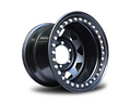 15x10 Steel Imitation Beadlock Wheel Rim for 60 Series Toyota Landcruiser (-44 Offset / 6/139.7 PCD) - Black-Aussie 4x4 Pro