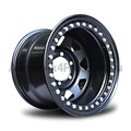 15x10 Steel Imitation Beadlock Wheel Rim for Ford Maverick (-44 Offset / 6/139.7 PCD) - Black-Aussie 4x4 Pro