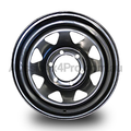 15x7 Steel Triangle-Hole Wheel Rim for Isuzu D-MAX 2011-2015 (+10 Offset / 6/139.7 PCD) - Black-Aussie 4x4 Pro