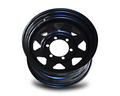 15x7 Steel Triangle-Hole Wheel Rim for Mazda Bravo (+10 Offset / 6/139.7 PCD) - Black-Aussie 4x4 Pro
