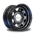 15x7 Steel Triangle-Hole Wheel Rim for PJ / PK Ford Ranger Pre-2011 (+10 Offset / 6/139.7 PCD) - Black-Aussie 4x4 Pro