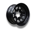 15x8 Steel D-Hole Wheel Rim for 60 Series Toyota Landcruiser (-23 Offset / 6/139.7 PCD) - Black-Aussie 4x4 Pro