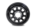 15x8 Steel D-Hole Wheel Rim for GU Y61 Nissan Patrol (-23 Offset / 6/139.7 PCD) - Black-Aussie 4x4 Pro