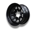 15x8 Steel D-Hole Wheel Rim for Toyota Hilux IFS Pre-2005 (-23 Offset / 6/139.7 PCD) - Black-Aussie 4x4 Pro