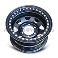 15x8 Steel Imitation Beadlock Wheel Rim for 40 / 45 Series Toyota Landcruiser (-23 Offset / 6/139.7 PCD) - Black-Aussie 4x4 Pro