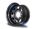 15x8 Steel Triangle-Hole Wheel Rim for 60 Series Toyota Landcruiser (-23 Offset / 6/139.7 PCD) - Black-Aussie 4x4 Pro
