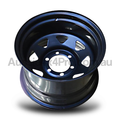 16x10 Steel Triangle-Hole Wheel Rim for 40 / 45 Series Toyota Landcruiser (-44 Offset / 6/139.7 PCD) - Black-Aussie 4x4 Pro