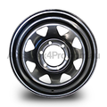 16x7 Steel Triangle-Hole Wheel Rim for D22 Nissan Navara (+25 Offset / 6/139.7 PCD) - Black-Aussie 4x4 Pro