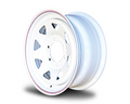 16x7 Steel Triangle-Hole Wheel Rim for RA Holden Rodeo 2003+ (+25 Offset / 6/139.7 PCD) - White-Aussie 4x4 Pro