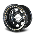 16x8 Steel Beadlock Wheel for Ford Courier (0 Offset / 6/139.7 PCD) - Black-Aussie 4x4 Pro