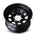 16x8 Steel D-Hole Wheel Rim for Mazda BT-50 Pre-2011 (-23 Offset / 6/139.7 PCD) - Black-Aussie 4x4 Pro