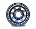 16x8 Steel Imitation Beadlock Wheel Rim for 40 / 45 Series Toyota Landcruiser (-23 Offset / 6/139.7 PCD) - Black-Aussie 4x4 Pro