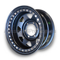 16x8 Steel Imitation Beadlock Wheel Rim for 60 Series Toyota Landcruiser (-23 Offset / 6/139.7 PCD) - Black-Aussie 4x4 Pro