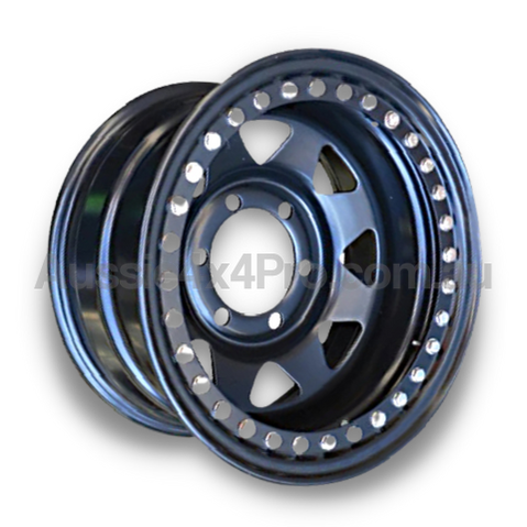 16x8 Steel Imitation Beadlock Wheel Rim for 80 Series Toyota Landcruis ...