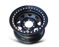 16x8 Steel Imitation Beadlock Wheel Rim for Chevrolet Silverado C1500 / C2500 (0 Offset / 6/139.7 PCD) - Black-Aussie 4x4 Pro