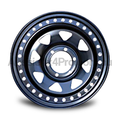 16x8 Steel Imitation Beadlock Wheel Rim for D22 Nissan Navara (0 Offset / 6/139.7 PCD) - Black-Aussie 4x4 Pro