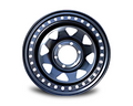 16x8 Steel Imitation Beadlock Wheel Rim for Holden Colorado (0 Offset / 6/139.7 PCD) - Black-Aussie 4x4 Pro