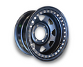 16x8 Steel Imitation Beadlock Wheel Rim for Mazda BT-50 Pre-2011 (-23 Offset / 6/139.7 PCD) - Black-Aussie 4x4 Pro