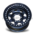 16x8 Steel Imitation Beadlock Wheel Rim for Mazda Bravo (0 Offset / 6/139.7 PCD) - Black-Aussie 4x4 Pro