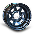 16x8 Steel Triangle-Hole Wheel Rim for 76 Series Toyota Landcruiser (-25 Offset / 5/150 PCD) - Black-Aussie 4x4 Pro