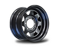 16x8 Steel Triangle-Hole Wheel Rim for Mazda BT-50 Pre-2011 (0 Offset / 6/139.7 PCD) - Black-Aussie 4x4 Pro