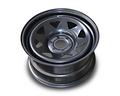 16x8 Steel Triangle-Hole Wheel Rim for R51 Nissan Pathfinder (+20 Offset / 6/114.3 PCD) - Black-Aussie 4x4 Pro