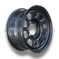 17x8 Steel D-Hole Wheel Rim for 120 Series Toyota Prado (+20 Offset / 6/139.7 PCD) - Black-Aussie 4x4 Pro