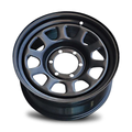 17x8 Steel D-Hole Wheel Rim for 120 Series Toyota Prado (+20 Offset / 6/139.7 PCD) - Black-Aussie 4x4 Pro