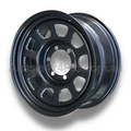 17x8 Steel D-Hole Wheel Rim for Holden Colorado 7 / Trailblazer (+20 Offset / 6/139.7 PCD) - Black-Aussie 4x4 Pro